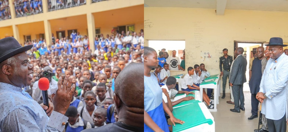 Gov Diri Pays Unscheduled Visit To Schools in Bayelsa 