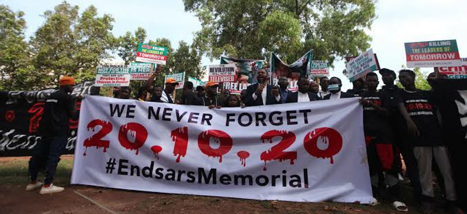 Police Fire Teargas on Protesters Marking #EndSARS Anniversary