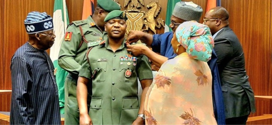 Tinubu Decorates His ADC With Rank Of Colonel