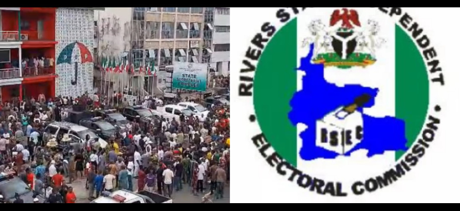 RIVERS LG POLL: PDP Stage Protest Against Poll